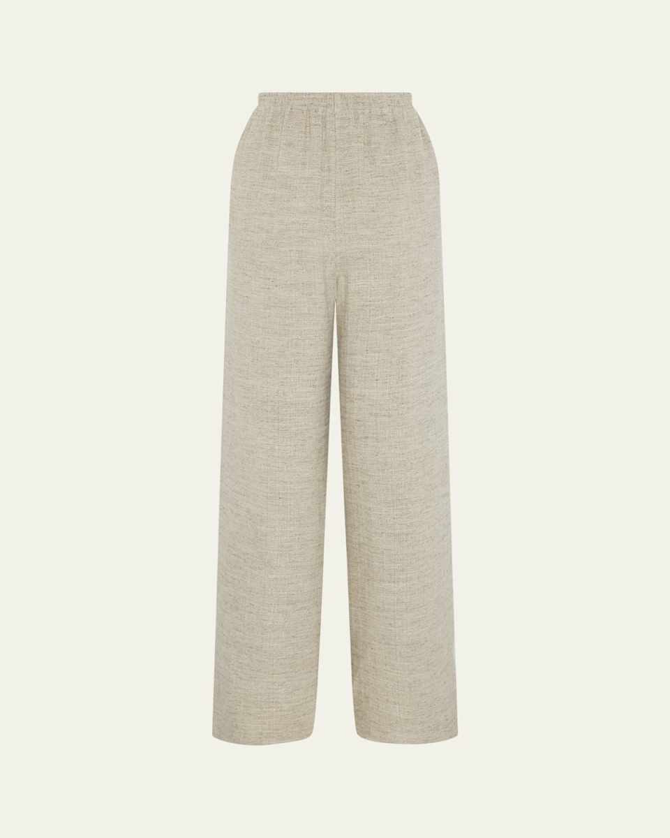 Linen Flared Trousers